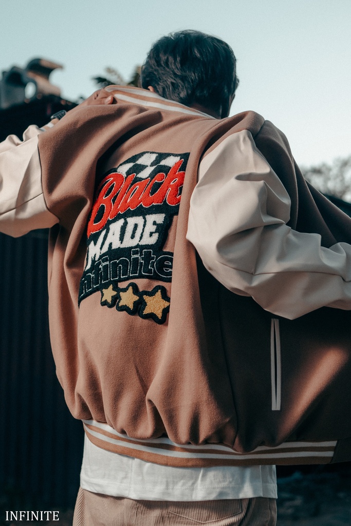 J009MKHAKI INF VARSITY V-2[BLACK MADE]