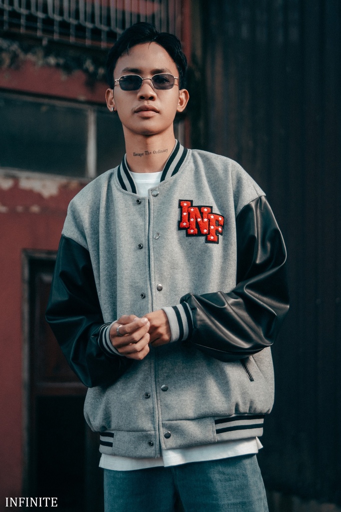 J009MGRAY INF VARSITY V-2[GRAY MADE]