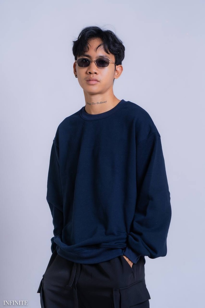 SS001LBLACK 300GTERRY  PLAIN