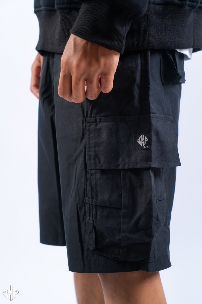 SP006XLBLACK CARGO SHORT