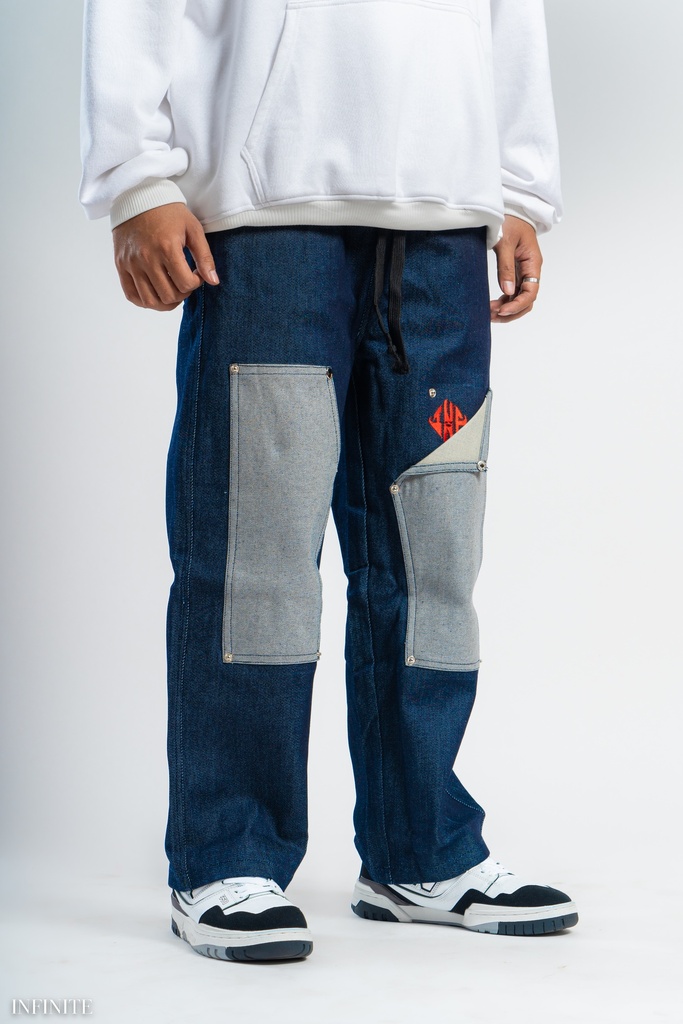 LP011XLBLUE BAGGY JEANS [INF LOGO]