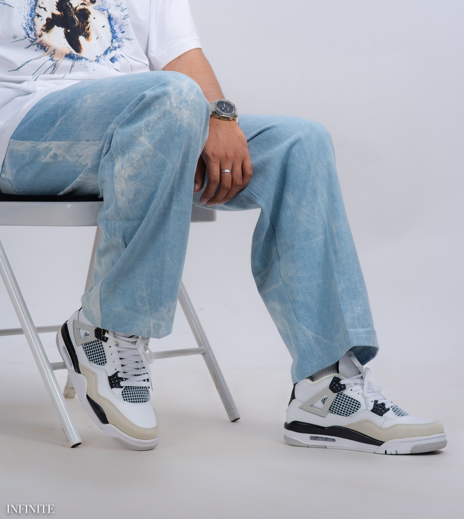 LP013MBLUE INF JEANS LOOSE PANT