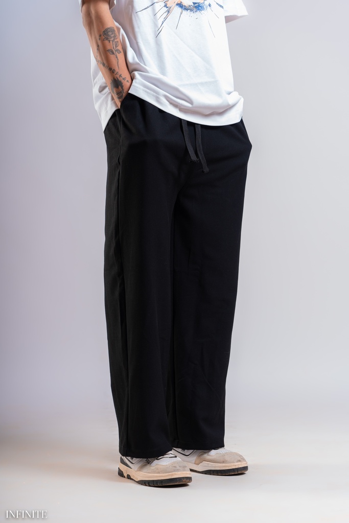 LP017MBLACK RM LOOSE PANT