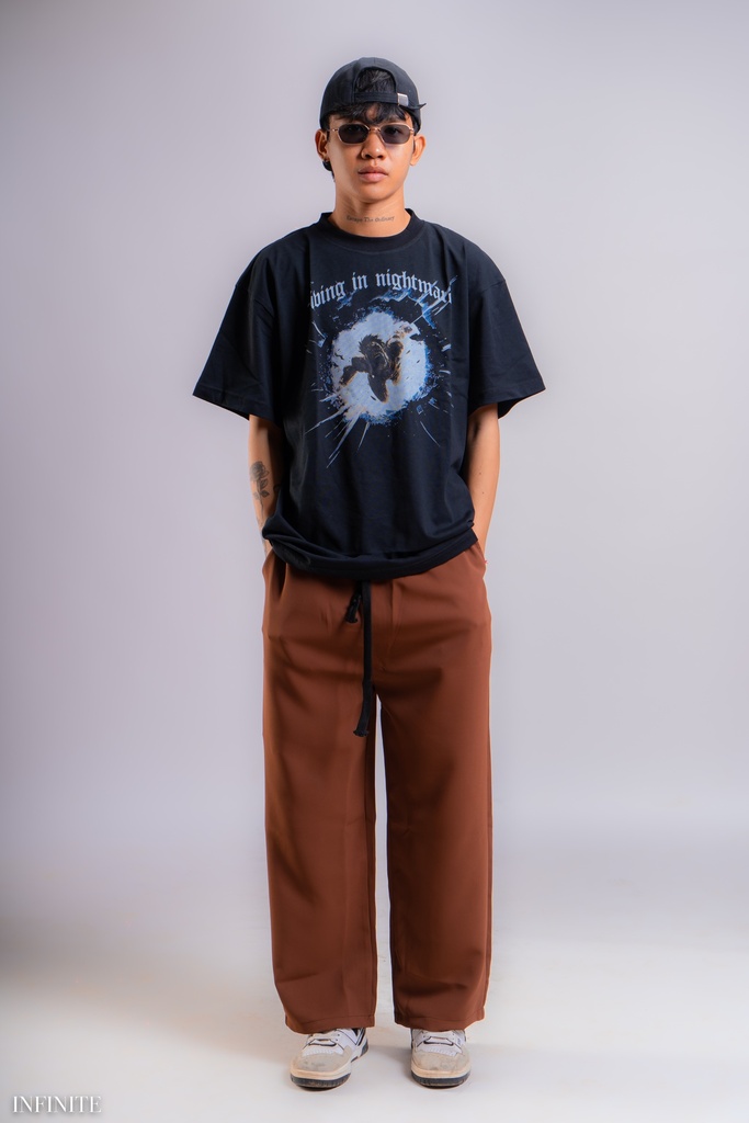LP017MBROWN RM LOOSE PANT