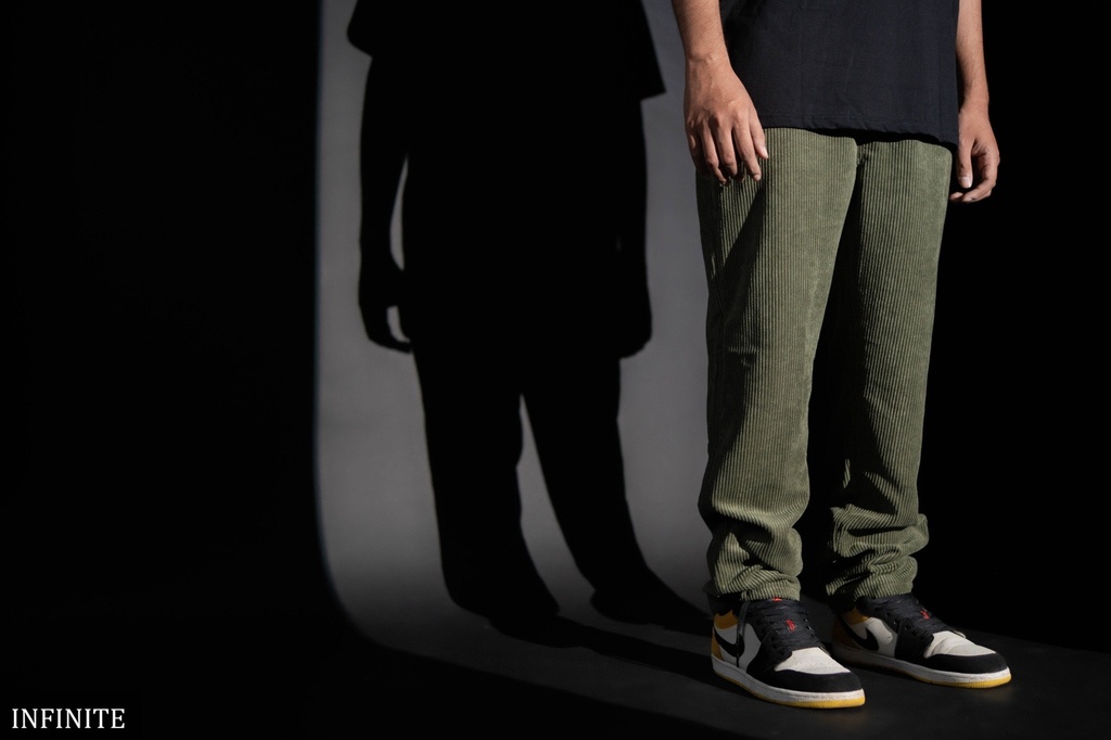 LP021XXLGREEN CORDUROY PANT