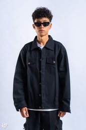 J004XLBLACK DENIM JACKET 2