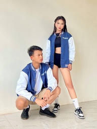 J006XLBLUE VARSITY JACKET [BEAR]