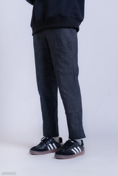 LP023MGRAY JEANS CROP PANT