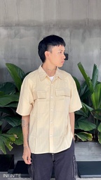 S004XXLYELLOW MUJII SHORT SLEEVE