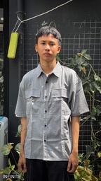 S004XXLDARKGRAY MUJII SHORT SLEEVE
