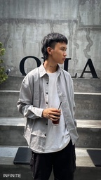 S006XLDARKGRAY MUJII LONGSLEEVE SHIRT